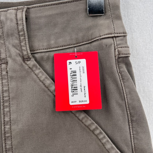 SPANX Pants Womens Small Desert Dune Stretch Twill Ankle Cargo Pant NWT - Picture 5 of 9